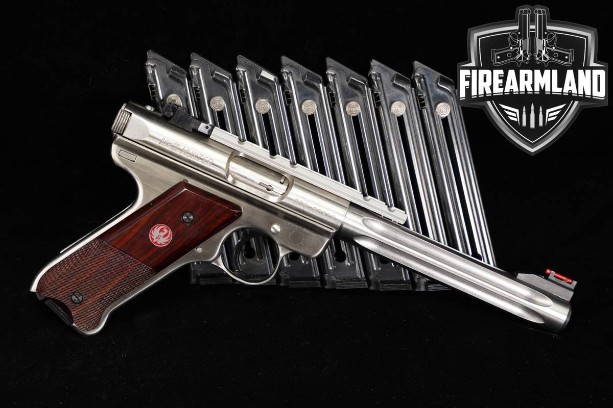 2006 Ruger Mark III Hunter 22LR 6.875" Satin Stainless MK 3 +8 MAGS