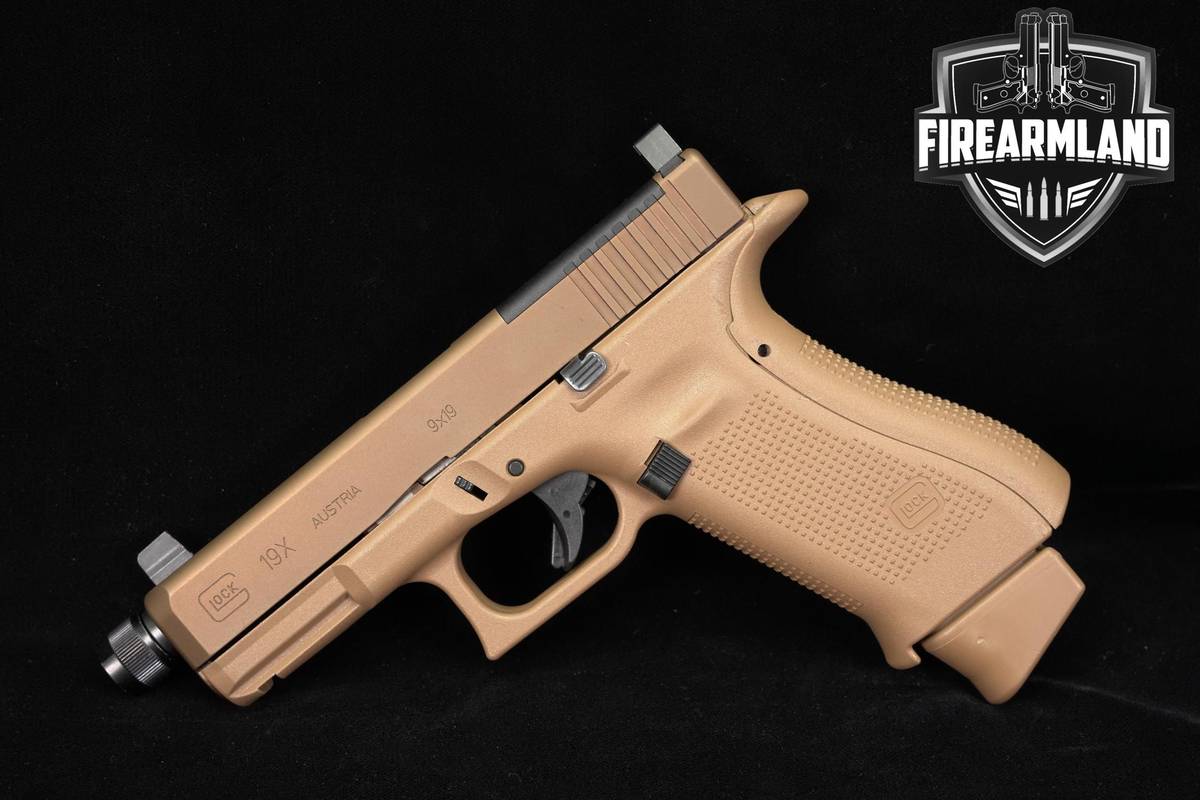 Glock G19X MOS Threaded 9mm 4.52" Coyote G19 X 19X Pistol +3 MAGS & OG CASE