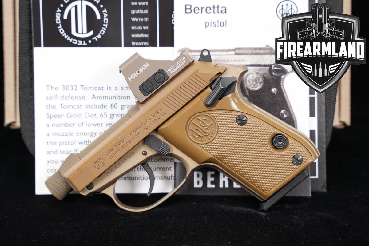 Langdon Tactical LTT Beretta 3032 Tomcat RDO 32 ACP THREADED + HOLOSUN