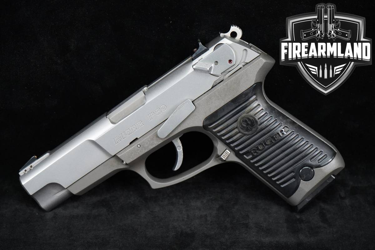 1996 Ruger P89 9mm 4.5" Two-Tone Stainless