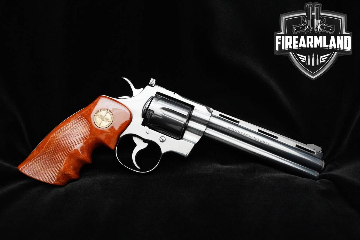 1978 Colt Python 357-Mag 6" Blued Revolver Vent Rib DA/SA + 2 Speedloaders