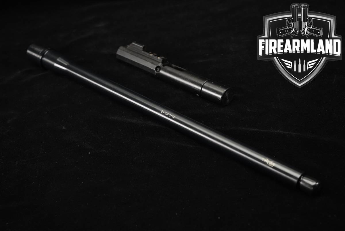 TRYBE Defense AR-15 Barrel & Bolt 9mm Luger AR15 16.25" Rifle Barrels