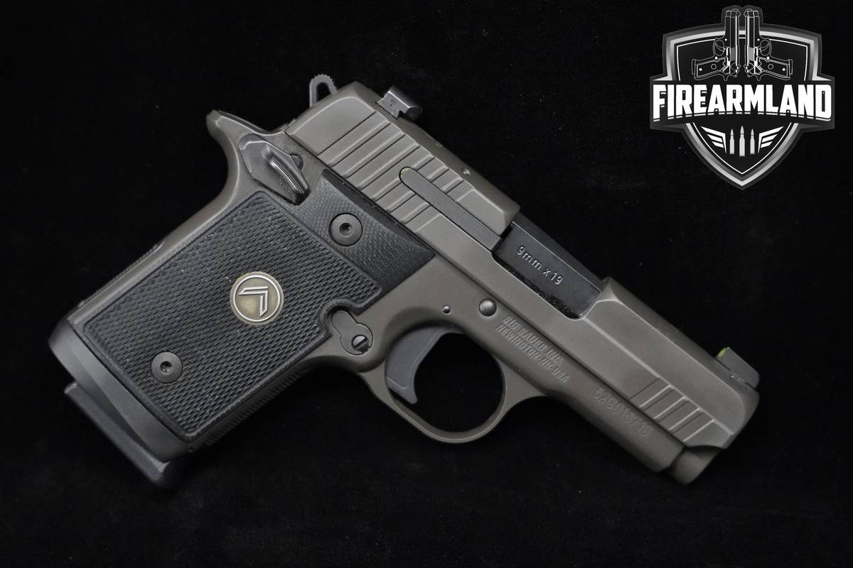 Sig Sauer P938 Legion 9mm 1911 3" Gray P938 1911 P-938 +ORIG CASE