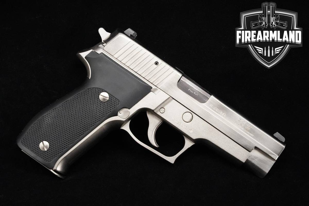GERMAN MADE 1990 Sig Sauer P226 9mm 4.4" Nickel Sig-Sauer-P226 P-226 DA/SA