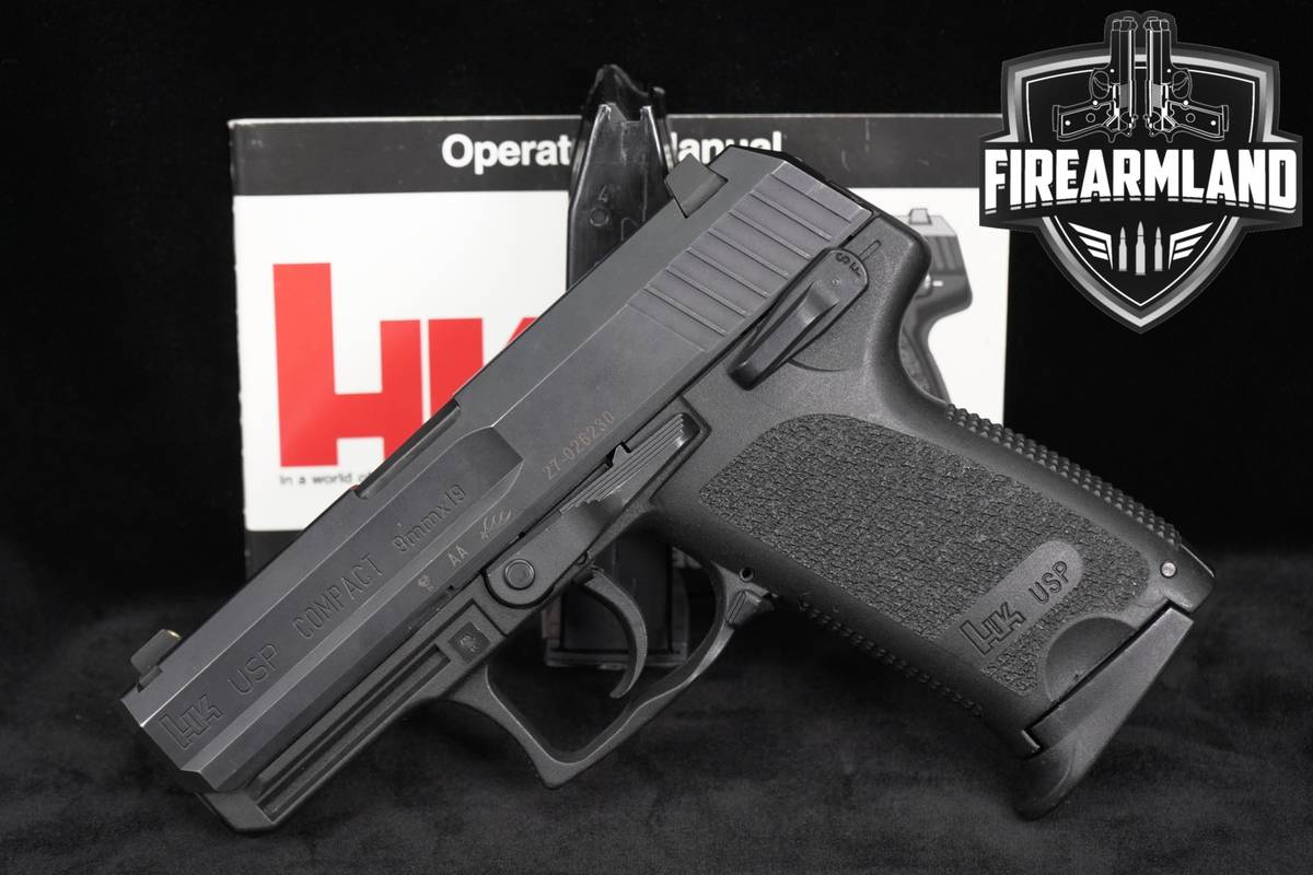 Heckler & Koch H&K USP Compact Variant 5 DAO 9mm 3.58" +2 MAG, NIGHT SIGHTS