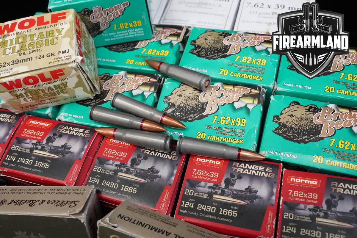 Assorted 7.62x39 Ammo 7.62x39mm Ammo 600 ROUNDS