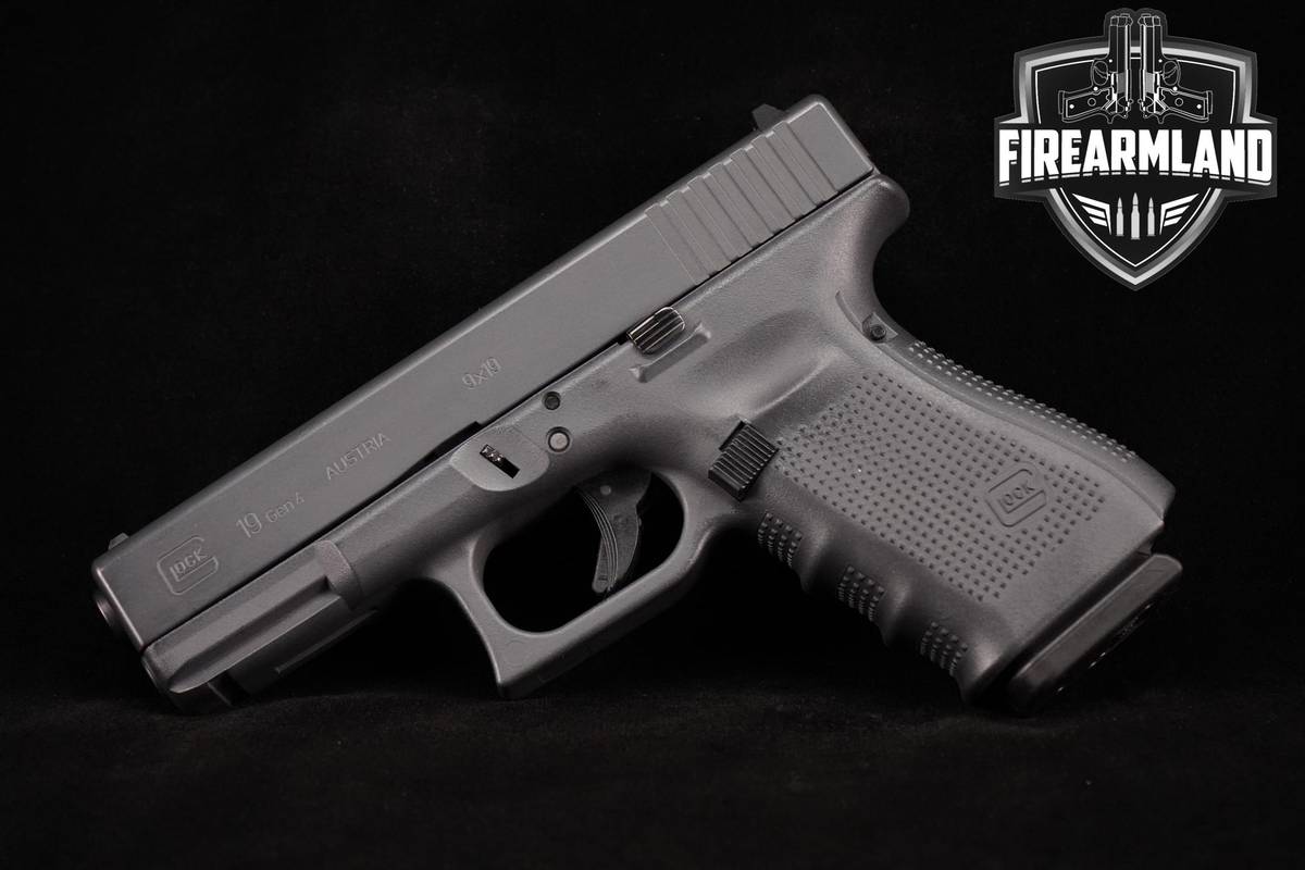 Glock 19 Gen4 9mm 4.02" Gray G19 Gen 4 +3 MAGS & ORIG CASE