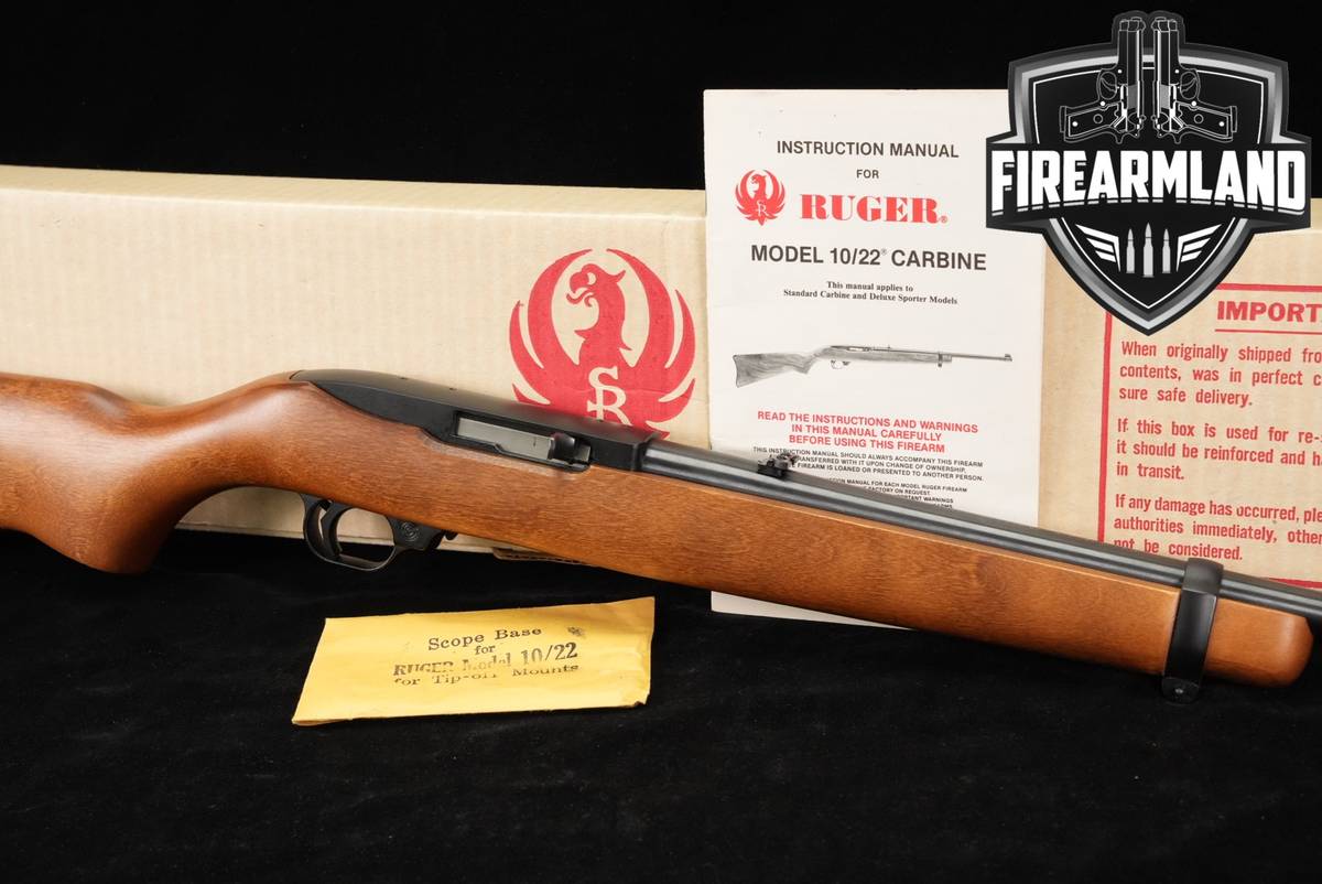 Ruger Model 10/22 Carbine 22LR 18.5" Blued & Hardwood 1022 10-22 +ORIG BOX