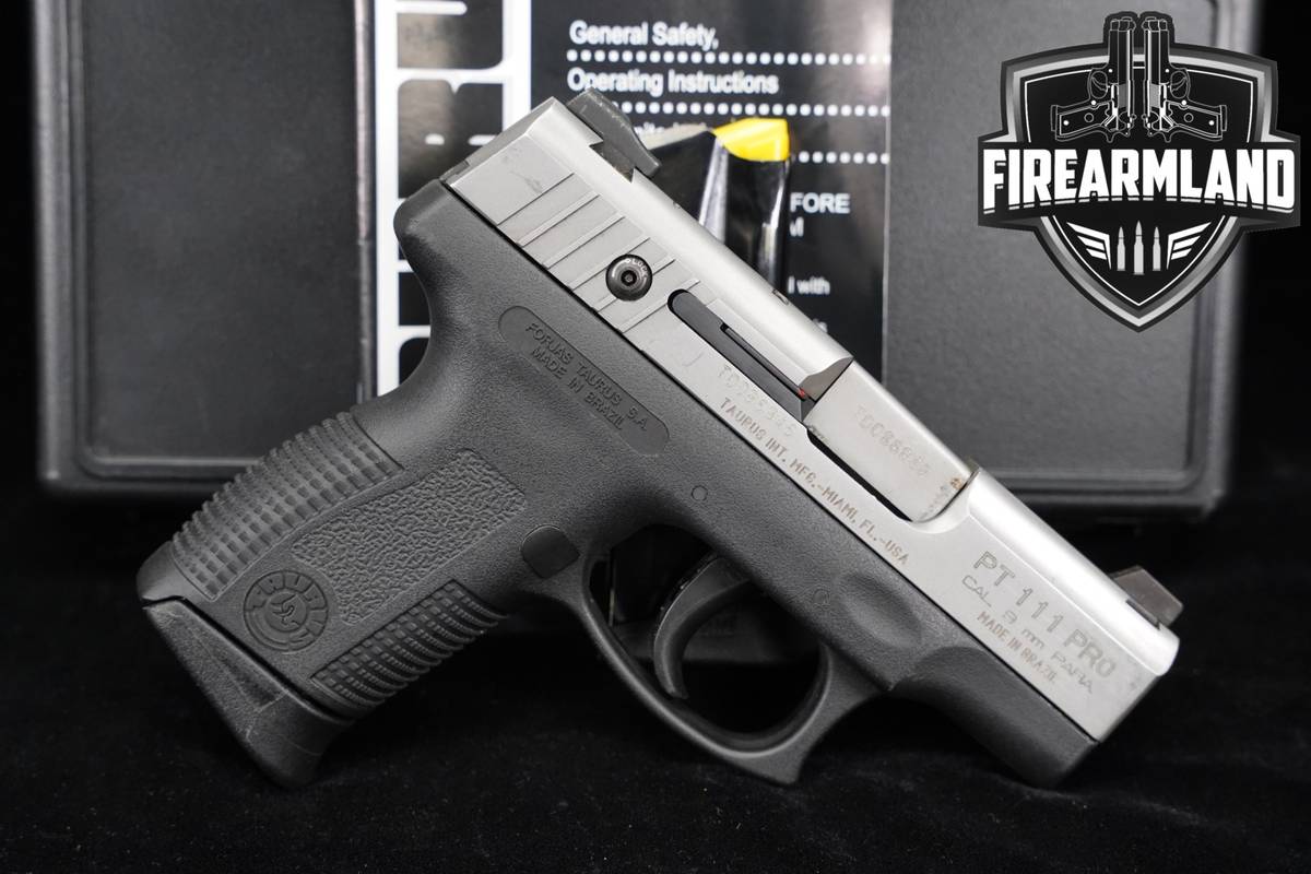 Taurus PT 111 Millennium Pro 9mm 3.3 Two-Tone Stainless +2 MAGS & ORIG CASE