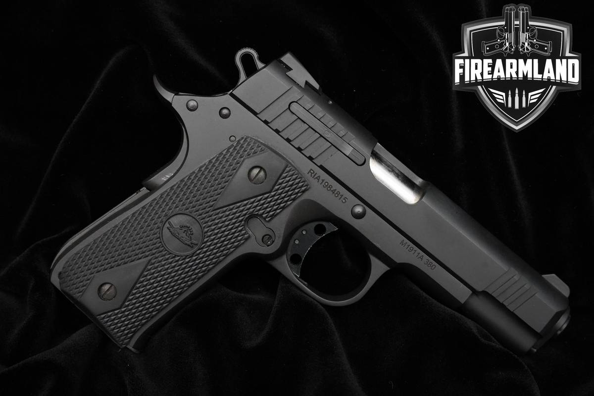 Rock Island Armory (RIA) M1911A 380 ACP 3.78" Parkerized 1911 Baby Rock