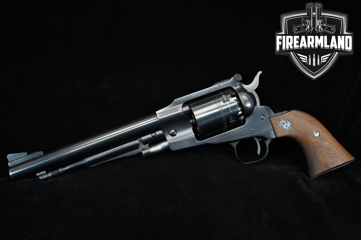 1989 Ruger Old Army 44 Cal 7.5" Blued Percussion Black Powder Revolver