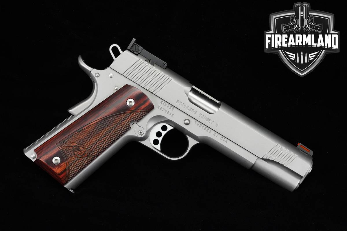 Kimber Stainless Target II 45-ACP 5" 1911 +2 MAGS & ORIG CASE
