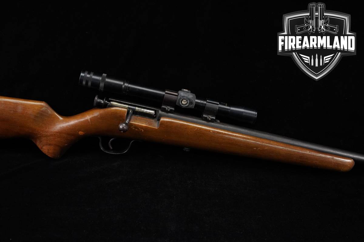 Stevens Model 120A Springfield 22 S/L/LR 24" Blued & Wood Rifle +OPTIC