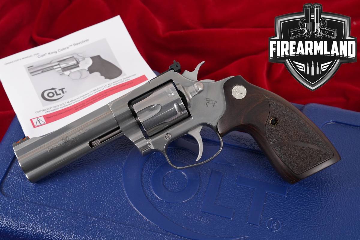 DESIRED Colt King Cobra Target 357-Mag 4.25" Stainless Snake-Gun +ORIG CASE