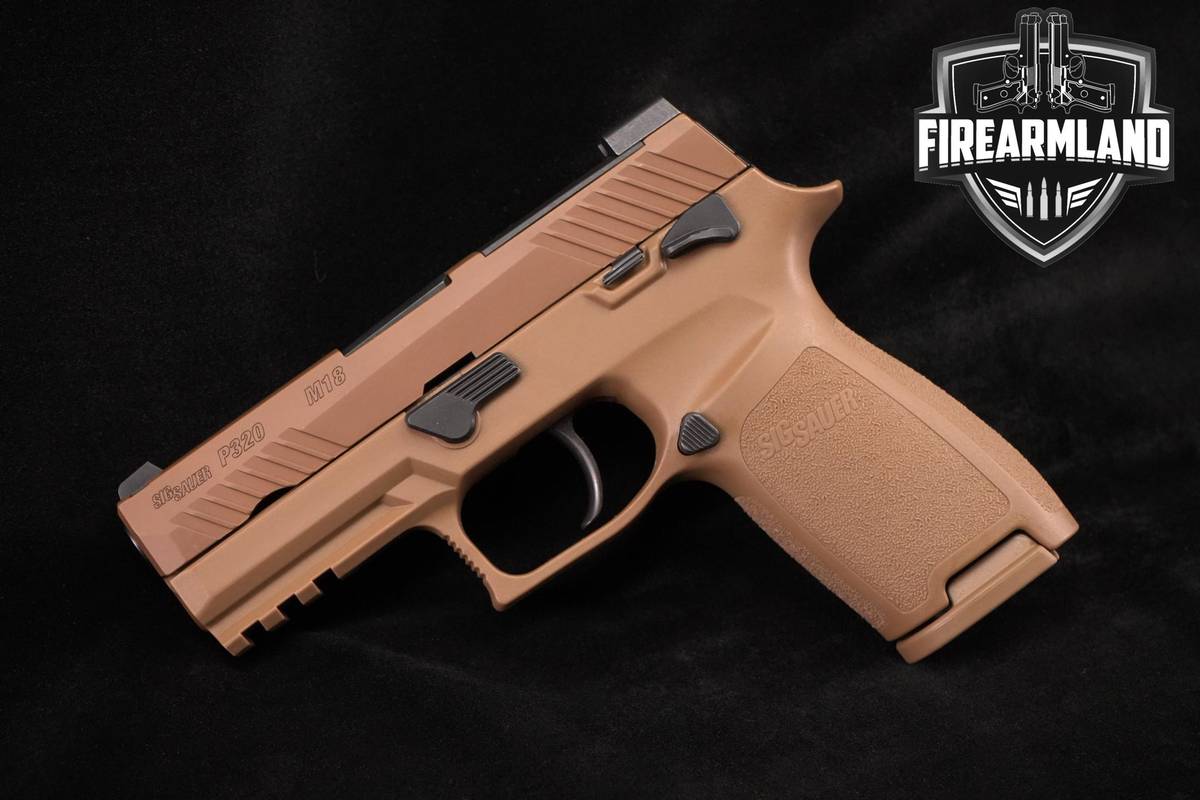 Sig Sauer P320 M18 California Compliant 9mm 3.9" Coyote Tan P-320 +3 MAGS