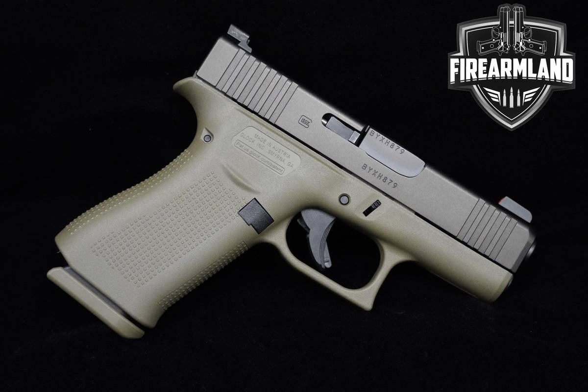 Glock 43X Slimline 9mm Two-Tone Glock G43-X G43X Trijicon +4MAGS & ORIGCASE