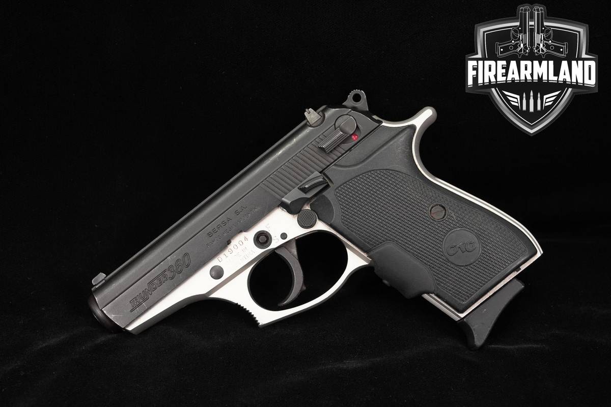 Bersa Thunder 380 380ACP 3.2" Two-Tone Black & Satin Nickel DA/SA