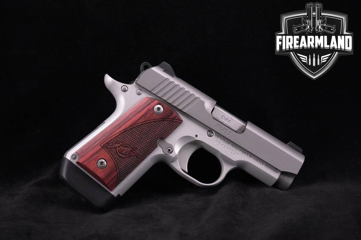 Kimber Micro 9 STS Rosewood 9mm 3.12" Stainless Kimber Micro-9 STS ORIG BOX