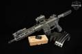 Palmetto State Armory (PSA) PA-15 Pistol .300 AAC Blackout (7.62x35mm) Gray/Green Camo in Good Condition Image 2