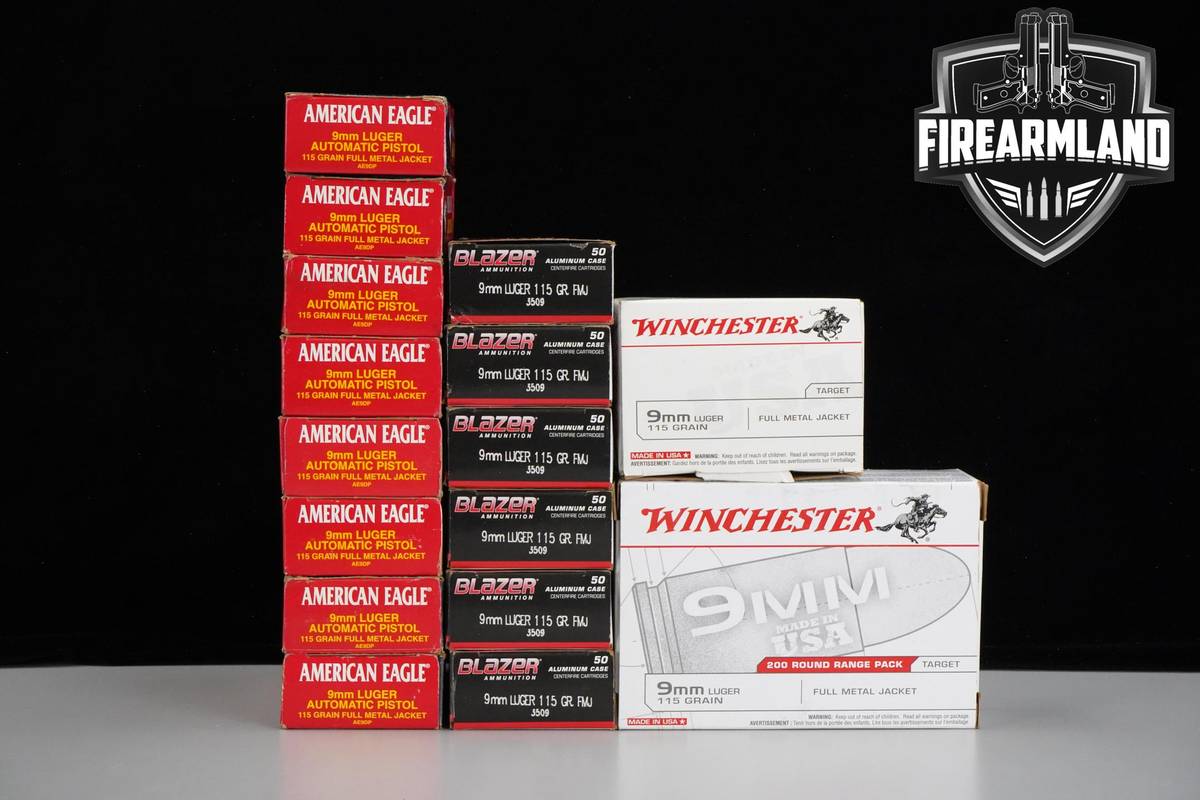 1000 RDS! 9mm Ammo 9-mm