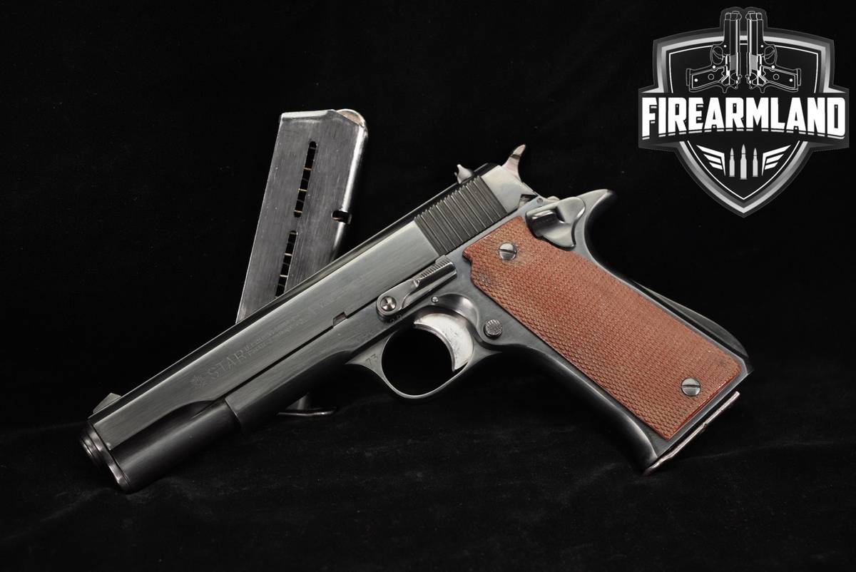 Star Modelo Super B 9mm 4.8" Blued SPAIN MATCHING NUMBERS +2 MAGS