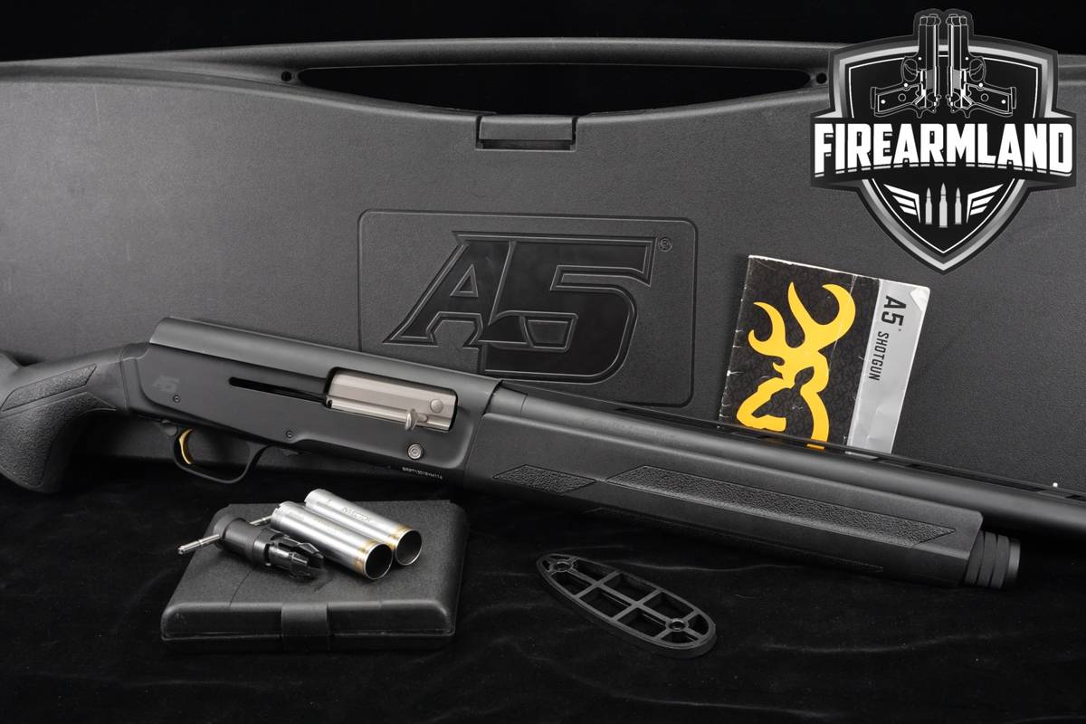 Browning A5 Stalker 12-Gauge Black & Synthetic A-5 V AV +ORIG CASE, CHOKES