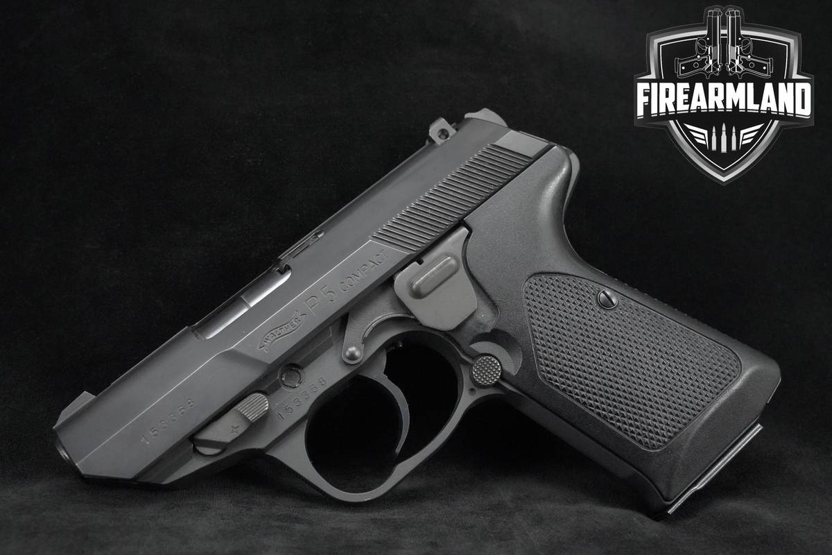 1992 Walther P5 Compact 9mm 3.1" Blued Walther-P5 Compact 2MAGS & ORIG-CASE
