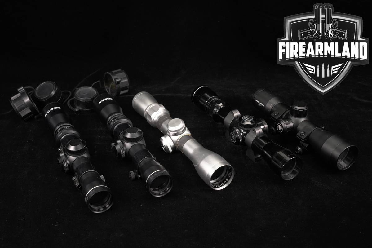 Five Scope Lot 5 Pack Thompson/Center Tasco Lancer Tactical Bushnell Scopes