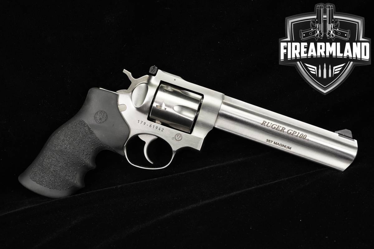 Ruger GP100 357 Magnum 6" Satin Stainless GP-100