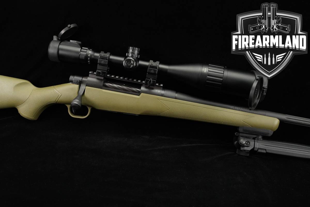 Mossberg Patriot Night Train 3 300 Win Mag 24" Blued & OD Green +UTG SCOPE