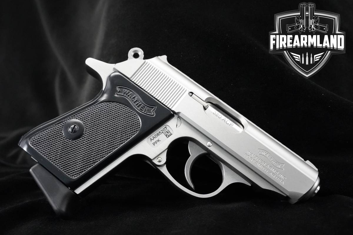 LIKE-NEW Walther PPK 380 ACP Stainless Steel Walther +2 MAGS