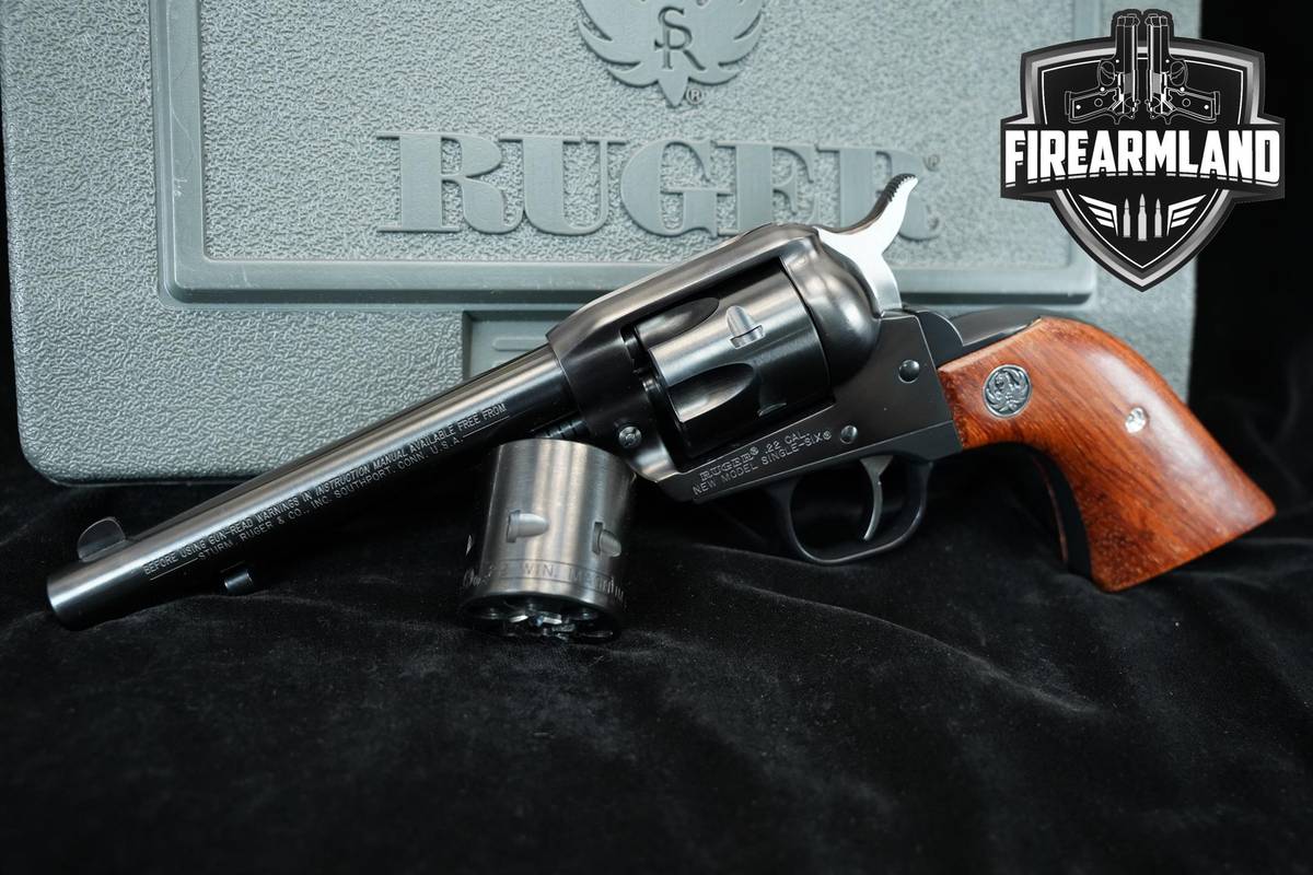 2001 Ruger New Model Single-Six Convertible 22 Cal Combo 5.5 Blued Revolver