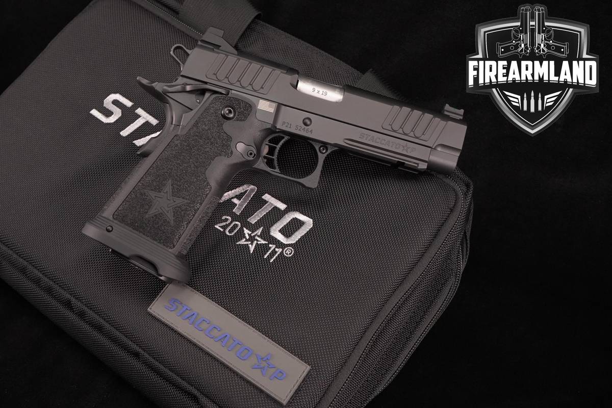 Staccato STI P 2011 9mm 1911 4.4" Black DLC +2 MAGS & ORIG CASE