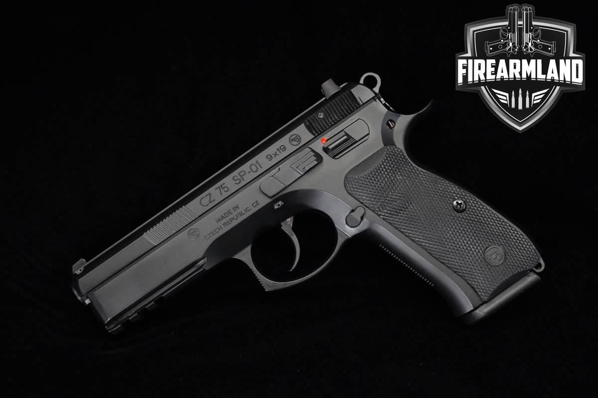 CZ 75 SP-01 9mm 4.6" Black Polycoat CZ CZ75 +2 COMPLIANT MAGS & ORIG CASE