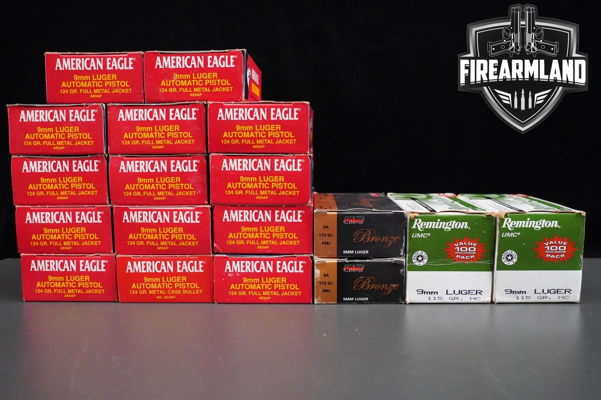 1000 RDS! 9mm Ammo 9-mm