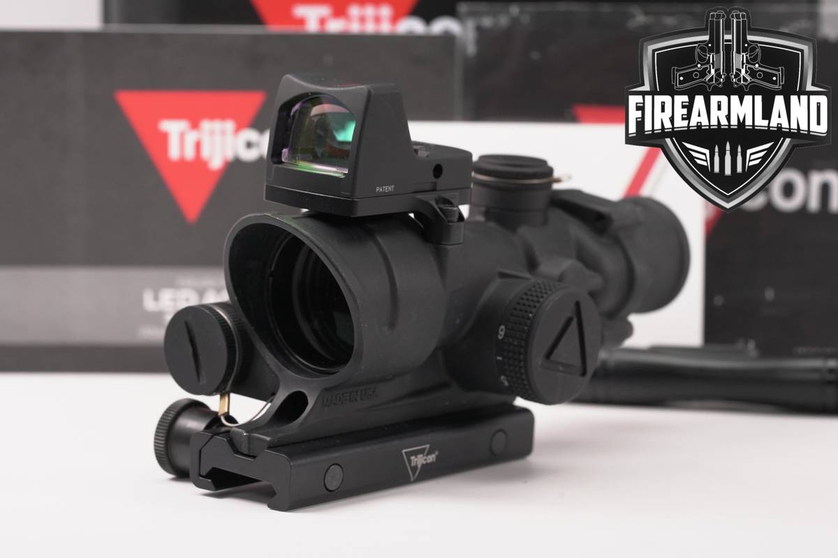 Trijicon ACOG 4x32 & RMR Type 2 Combo Red Crosshair 2.5 MOA Scope