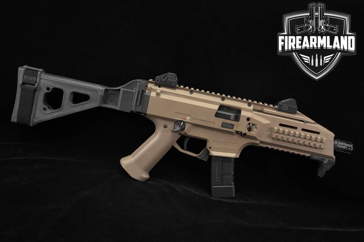 CZ Scorpion EVO 3 S1 9mm 7.72" Tan EVO3 Tactical Defense Pistol +6 MAGS
