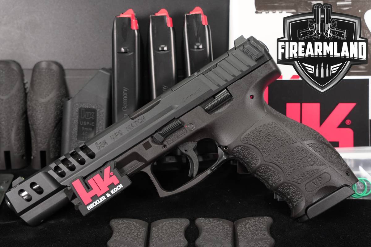 Heckler & Koch H&K VP9 Match 9mm 5.5" Optic-Ready VP-9 +4 MAGS & ORIG CASE
