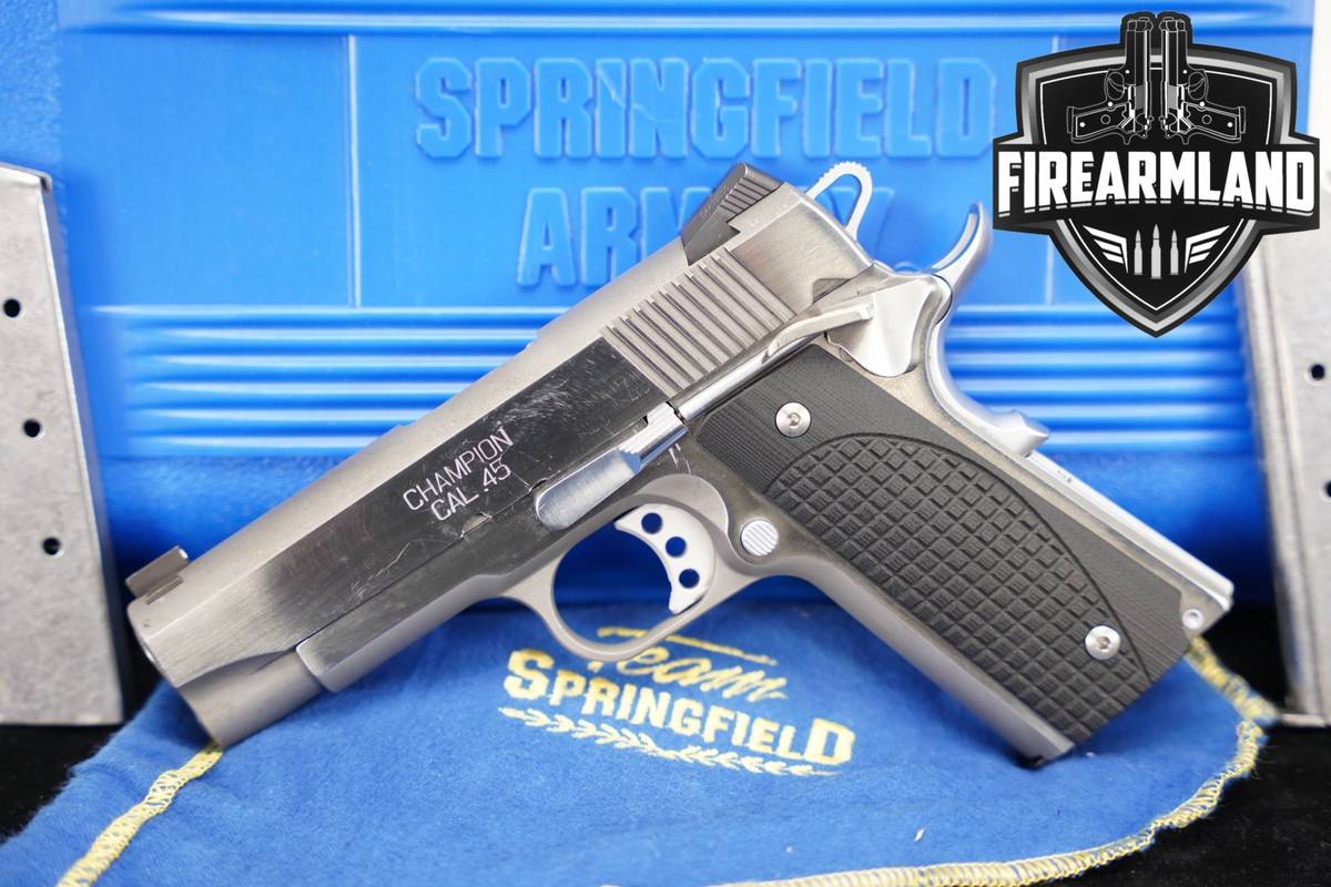 Springfield Armory 1911-A1 Loaded Champion Stainless 45 ACP 1911A1 +3 MAGS