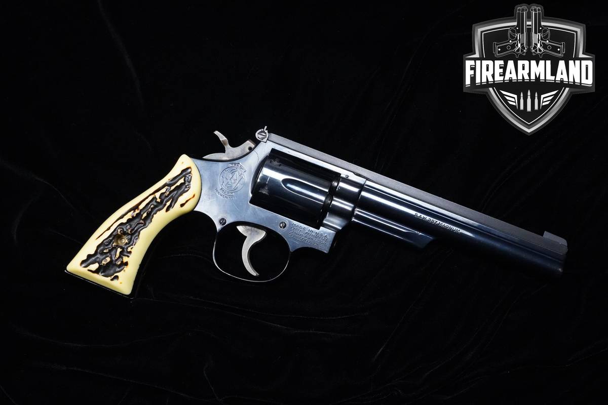 1980 Smith & Wesson (S&W) Model 19-4 357 Magnum 6" Blued S&W 19-4 DA/SA