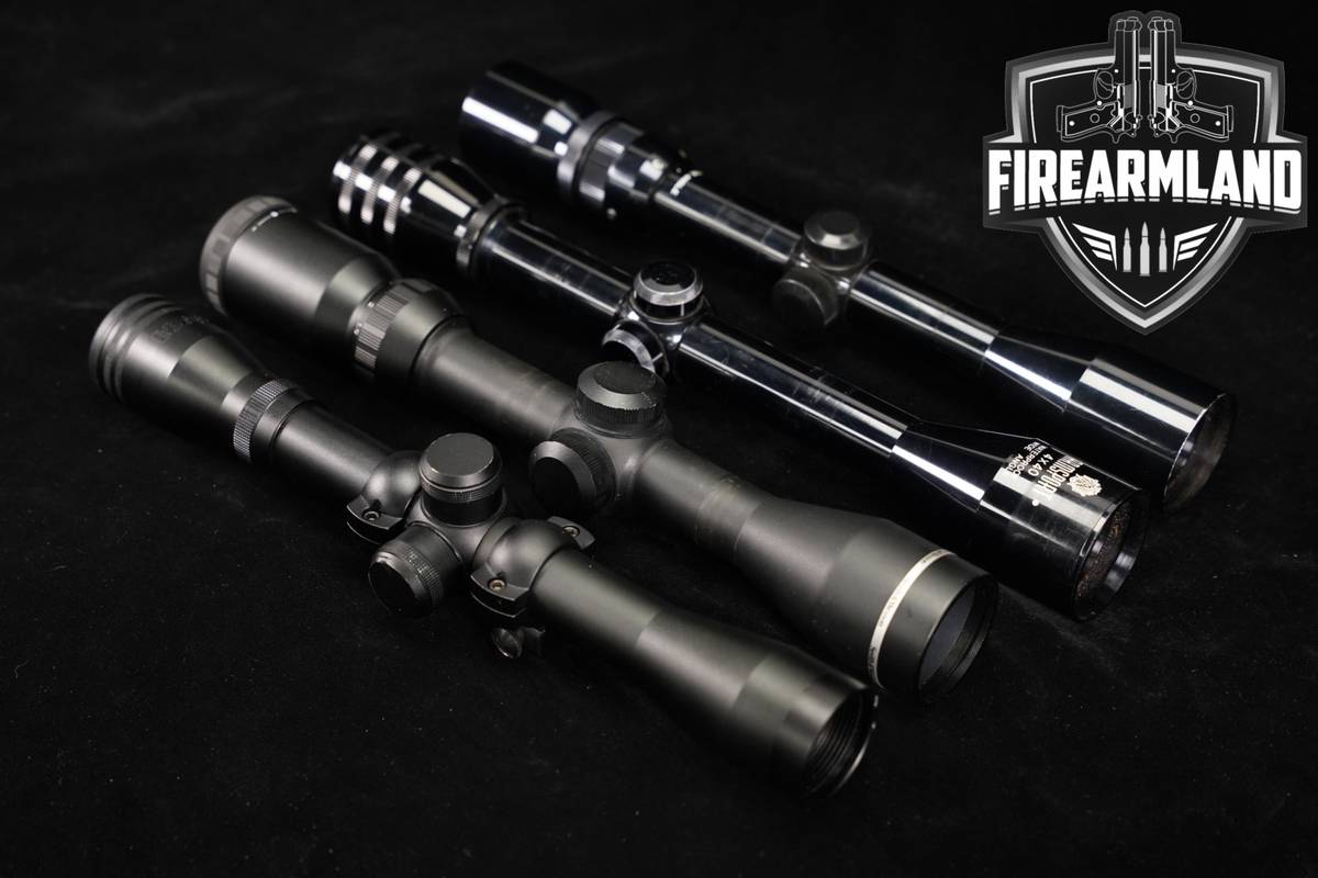 Four Scope Lot Hunting 4 Pack Armsport Bushnell BSA S&W Scopes