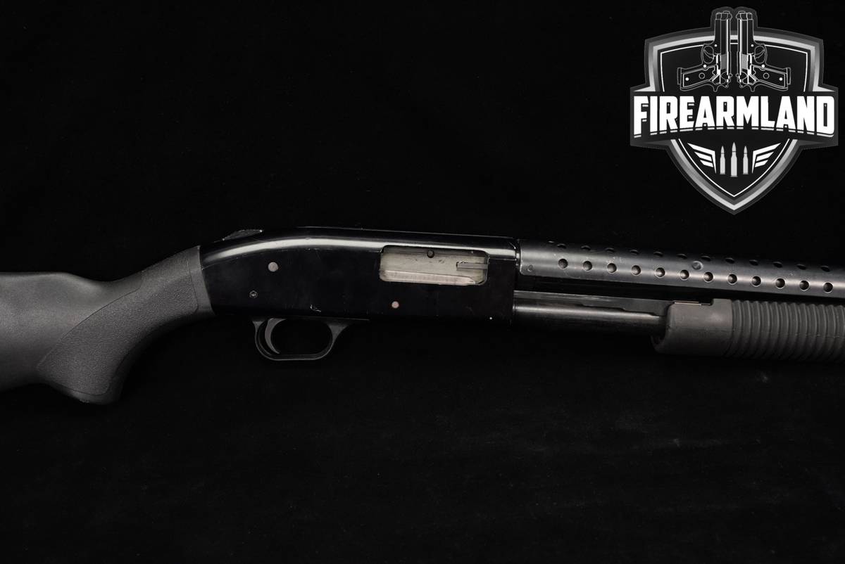 Mossberg 500A 12-Gauge 18.5 Blued & Synthetic Perforated Heat Shield