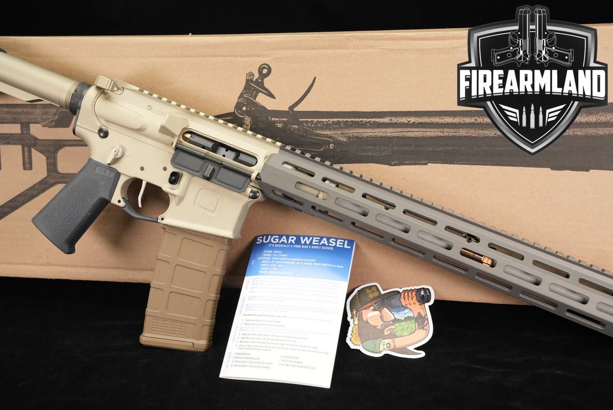 Q Sugar Weasel 5.56 NATO AR-15 AR15 16" Two-Tone Tan & Gray +ORIG BOX