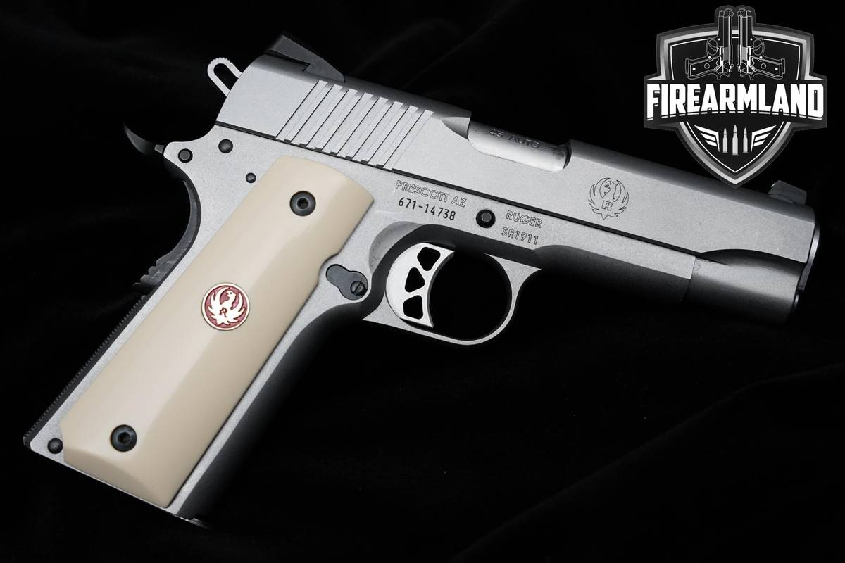 Sturm Ruger SR1911 Commander 45 ACP 4.25" 1911 Pistol Stainless SR-1911 7+1