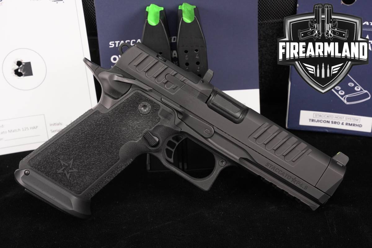 Staccato P4.5 HD 9mm Optics-Ready 4.5" STI 1911 2011 +3 MAGS & ORIG CASE