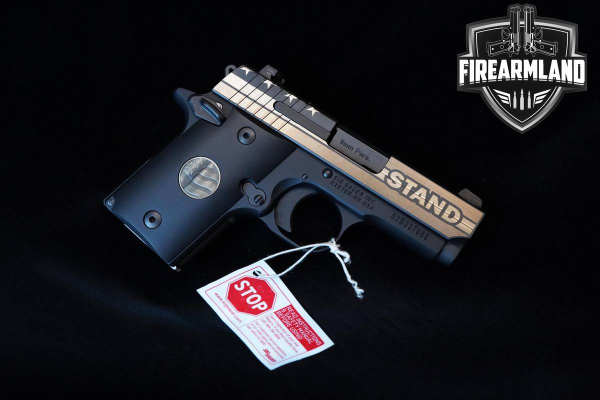 Sig Sauer P938 United We Stand Special Edition 9mm 3" P938 P-938 +ORIG CASE