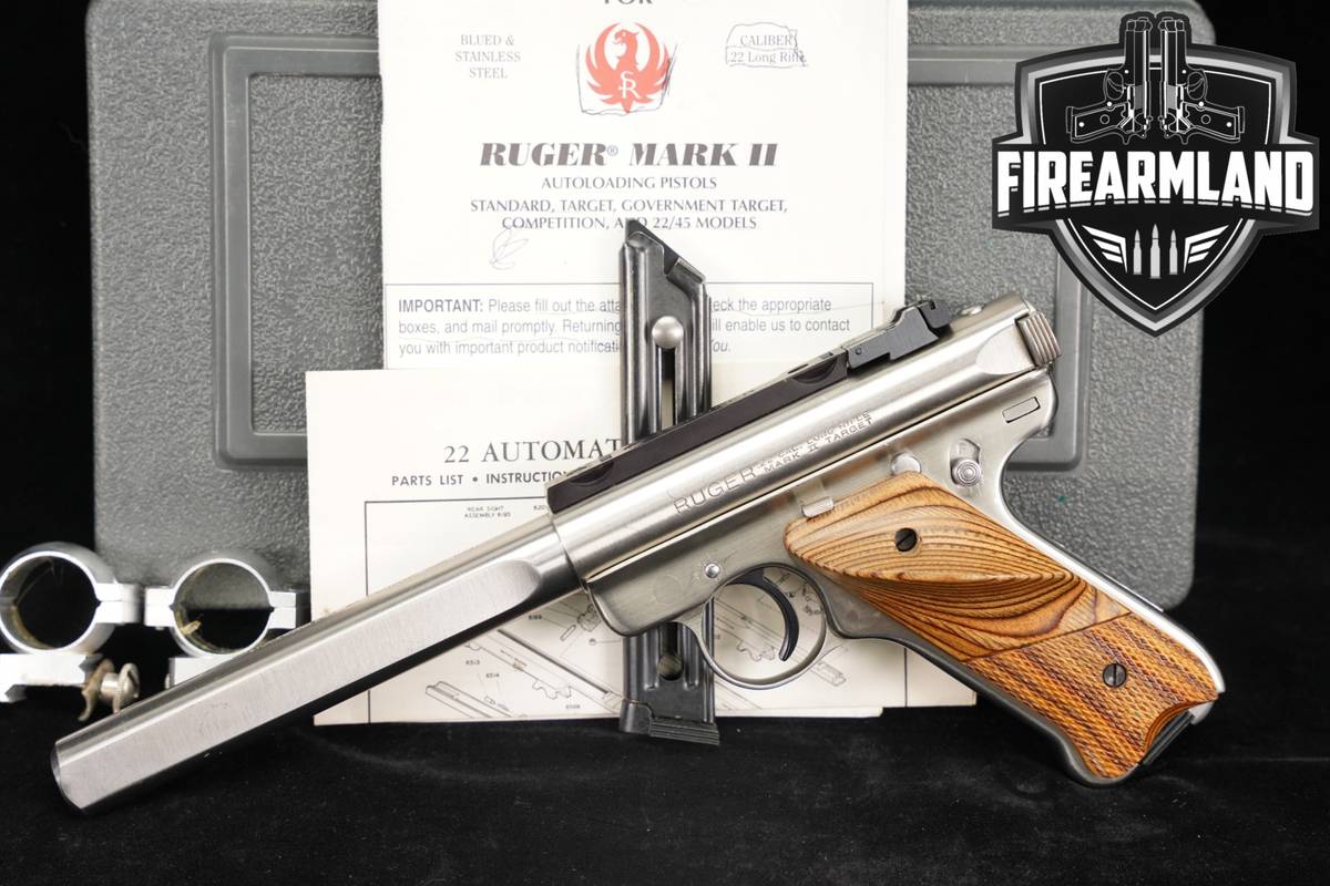 2003 Ruger Mark II Competition Target Model 22LR 6.9" MK 2 +ORIG CASE