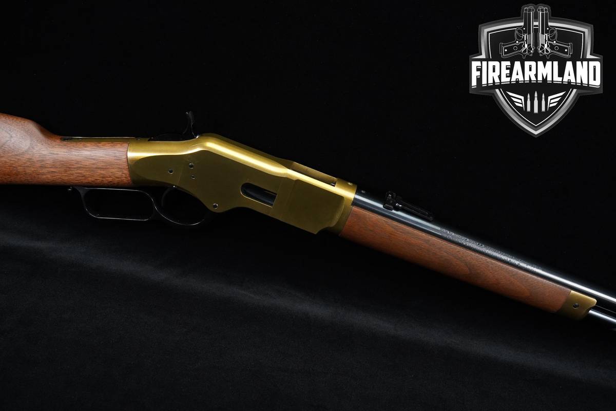 Winchester Model 1866 Yellow-Boy Short Rifle 38-Special 20" Polished Brass