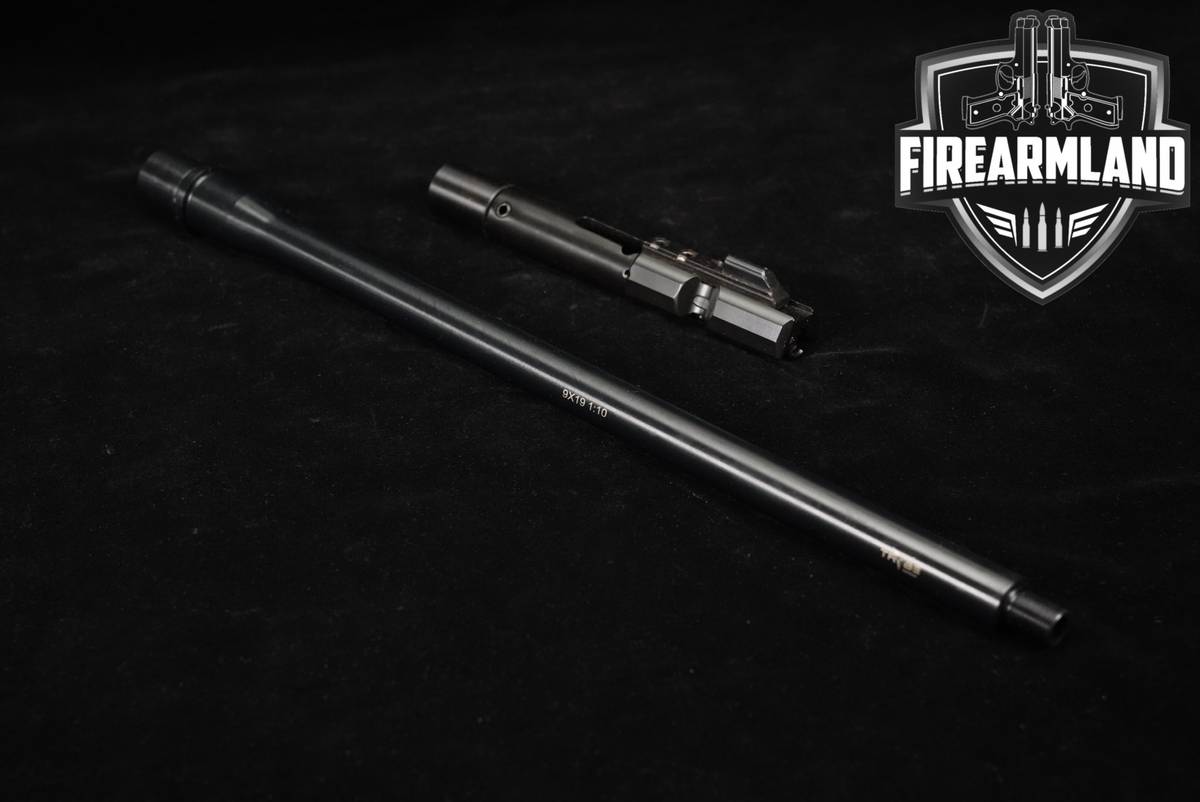 TRYBE Defense AR-15 Barrel & Bolt 9mm Luger AR15 16.25" Rifle Barrels