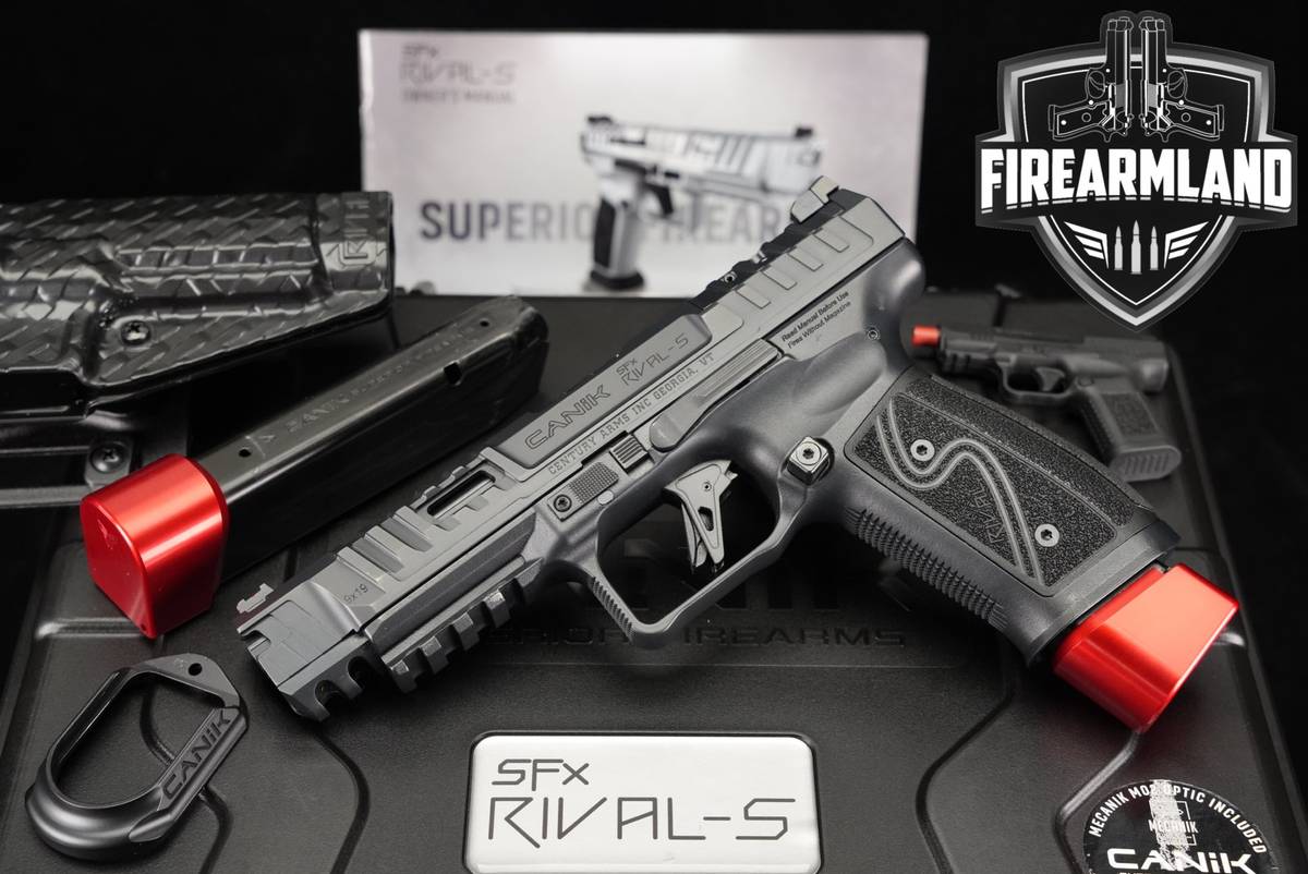 Canik SFx Rival-S 9mm Optics-Ready 5" Blued +2 MAGS, ORIG CASE & HOLSTER